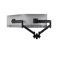 Atdec Dual Dynamic Monitor Arm Mount on Short Post - Bolt Through -Black