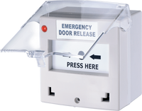 GIANNI EMERGENCY DOOR RELEASE RESETTABLE CALL POINT LED BACKLIT BUZZER WHITE
