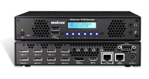 Matrox Maevex 6150 Quad 4K AV-over-IP Encoder