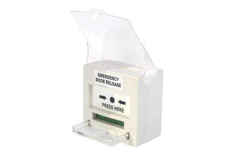 GIANNI EMERGENCY DOOR RELEASE RESETTABLE CALL POINT PROTECTIVE COVER WHITE