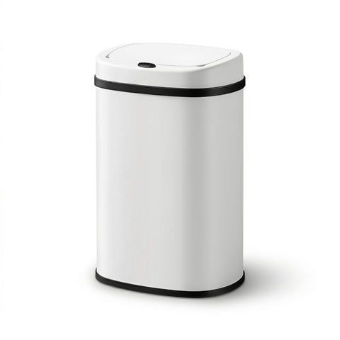 Devanti Sensor Bin Motion Rubbish Trash Can Automatic Touch Free Kitchen White