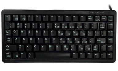 Cherry Compact 84-4100BCL Keyboard 83-Key USB/PS2 Black No Windows Key