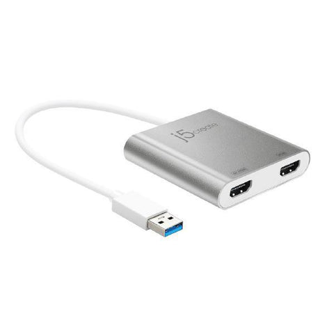 J5create JUA365 USB 3.0 to Dual HDMI 4K/2K Multi-Monitor Adapter