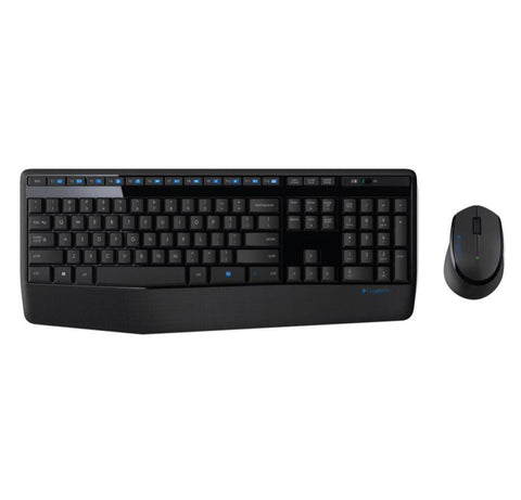 Logitech Wireless Keyboard & Mouse Combo, MK345, Black