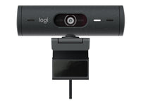 Logitech Brio 505 Webcam 1080p, Auto Framing, Dual Mic, Privacy Shutter