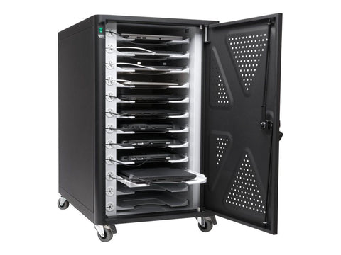 Kensington 12-Bay Charging Cabinet for Laptops up to 14", 90W AC Power