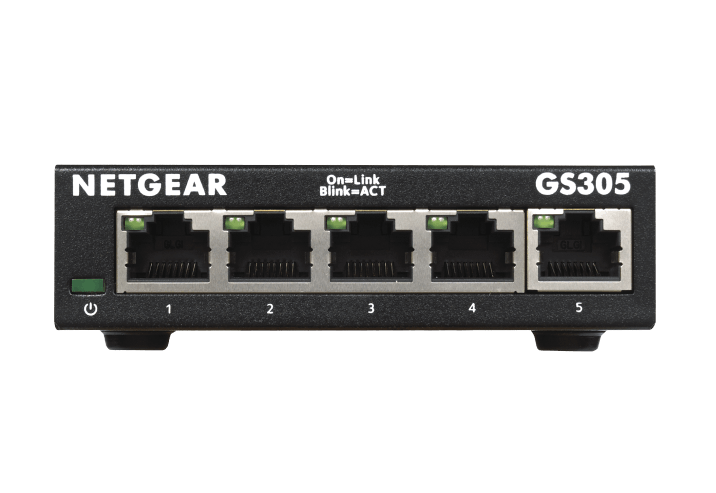 NETGEAR (GS305) SOHO 5-PORT UNMANAGED SWITCH, GbE(5)