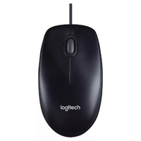 Logitech M90 Corded USB Mouse - Black