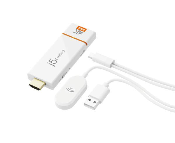 J5create JVAW76PRO 4K Wireless Display Adapter, Miracast, AirPlay, Chromecast