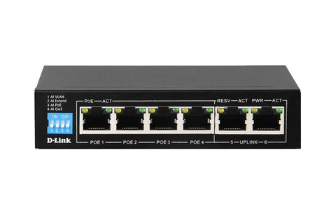 D-Link 6-Port Gigabit PoE Switch