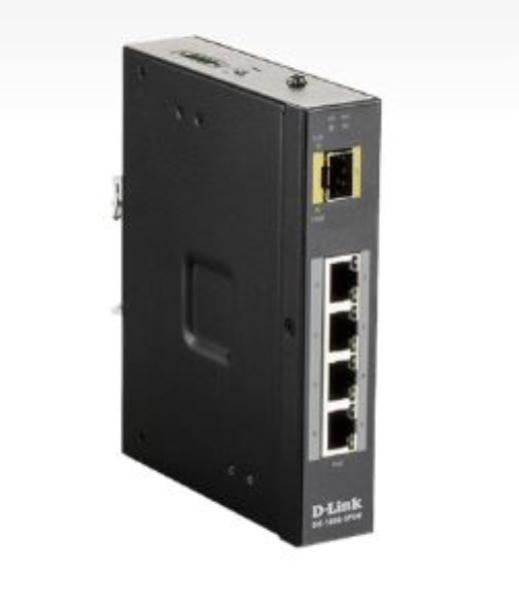 D-Link 5-Port Gigabit Industrial PoE Switch with 4 1000BASE-T PoE