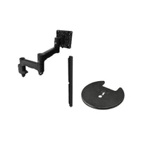 Atdec AWMS-2-46H75 Dual HD Swing Arms on Tall Post Grommet Clamp Black