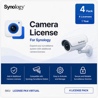 Synology Camera License For Synology 4 Pack (Individual License Email)