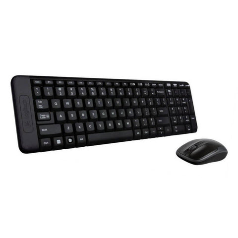 Logitech Wireless Keyboard & Mouse Combo, MK220, Black, USB Receiver