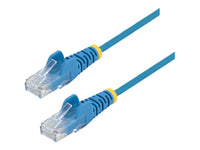 StarTech 0.5M CAT6 Cable, RJ45 Patch Cord, Snagless, Slim, Lszh, Blue, LTW