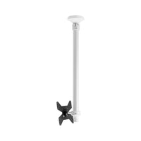 Atdec Short Pole Ceiling Mount with Tilt up to 46" and 25kg - White