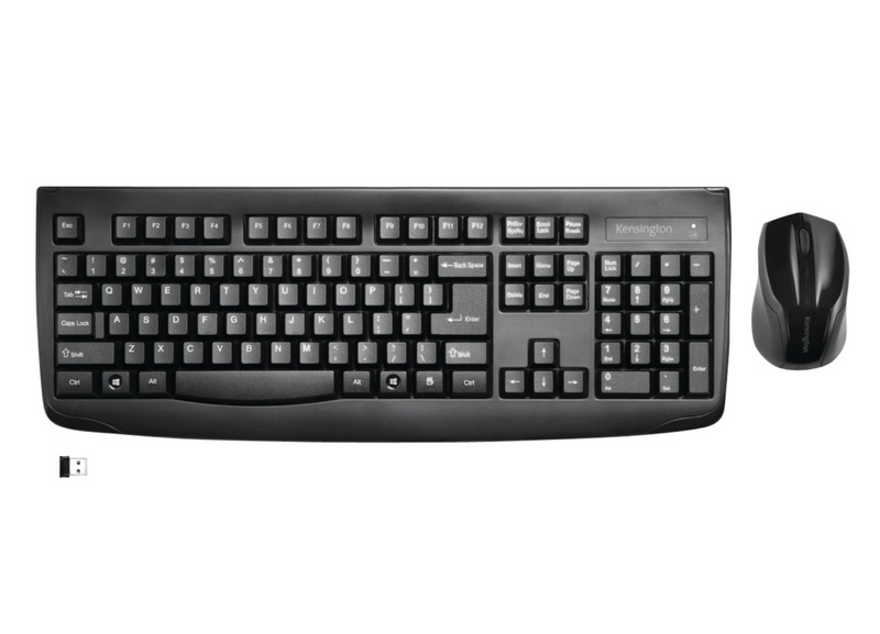 KENSINGTON PRO FIT 2.4 GHz WIRELESS KEYBOARD AND MOUSE - BLACK