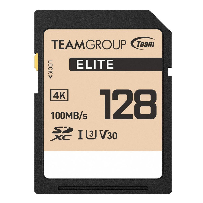 Team Group Elite 128GB SDXC UHS-I U3 V30 Memory Card