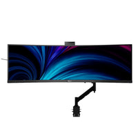 Mount Up! Bundle. 49" DQHD SuperWide Curved Monitor and Arm