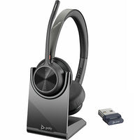 Poly Voyager 4320 UC, Stereo , Wirless Headset , Charging Stand , BT700 Dongle USB-A