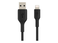 Belkin 1M USB-A to Lightning Charge/Sync Cable, MFi, Black, 2 YRS
