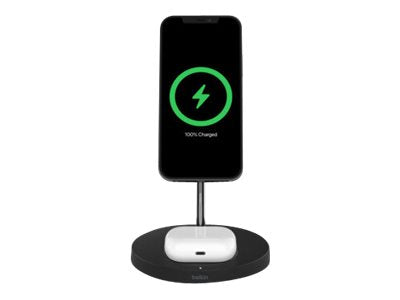 BELKIN 2-IN-1 Wireless Charger for Apple MagSafe Black