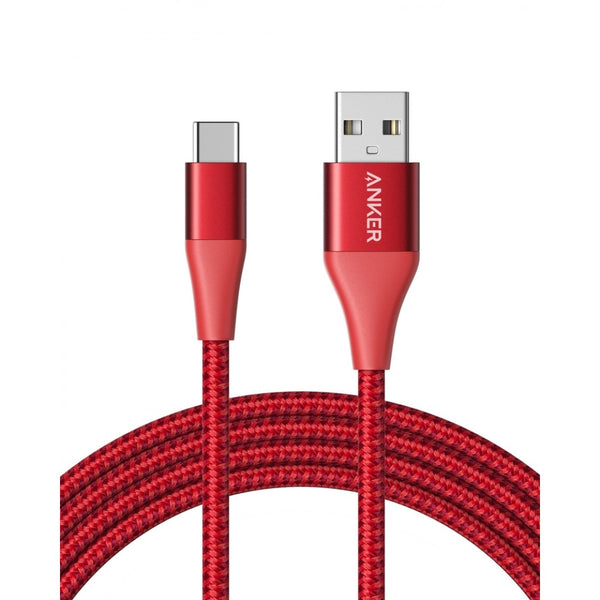 ANKER PowerLine +II USB-C to USB-A 2.0 Cable 1.8M - RED NYLON