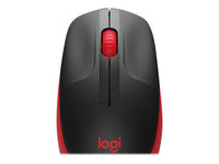Logitech M190 Wireless Mouse Plug and Play, 2.4GHZ Nano Receiver - Red