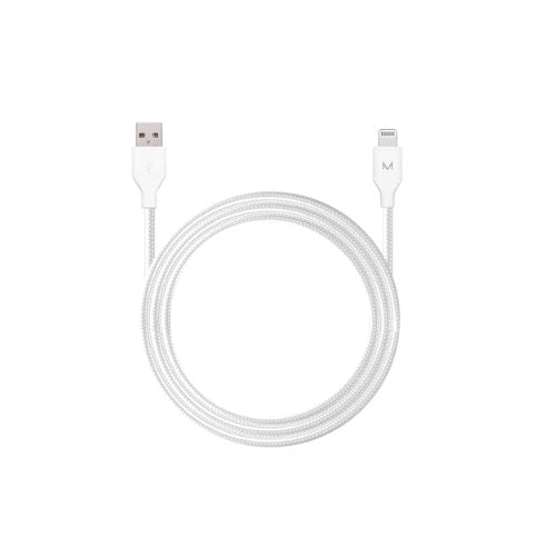 MOYORK CORD 1.5m USB-A to Lightning Nylon Cable - Swan White