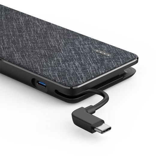 ANKER PowerCore 10000 with TYPE C Cable - BLACK FABRIC