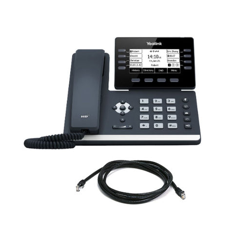 YEALINK (SIP-T53W) 12 Line IP Phone with Handset,Bluetooth and Wifi,3.7" LCD Screen