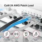 Shintaro Cat6 24 AWG Patch Black 500MM
