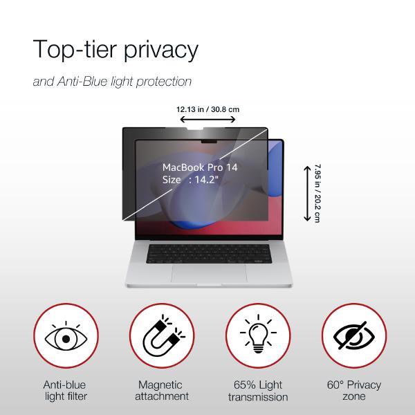 Shintaro 15" MacBook Air Privacy Screen, Magnetic, Anti-Glare, Blue Light