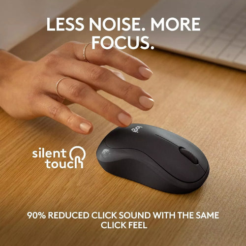 Logitech M240 Business Silent Mouse, Bluetooth/LogiBolt, Ambidextrous, Graphite,