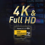 Team Group High Endurance 64GB Micro SDXC UHS-I U3 V30 Memory Card
