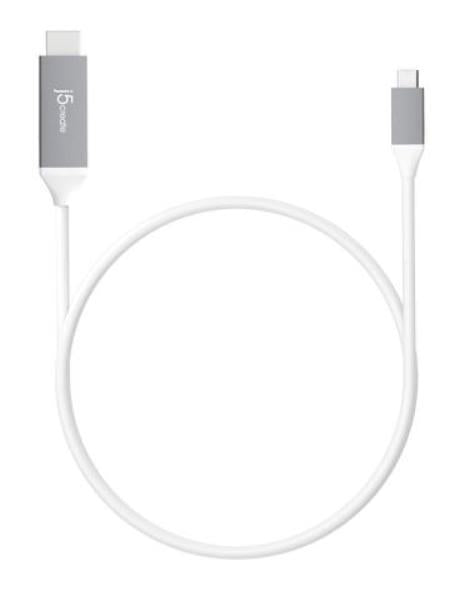 J5create JCC153G USB-C to 4K HDMI Cable, 1.9m