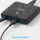 ANKER POWERPORT ATOM III 4 PORT 65WATT - BLACK FABRIC