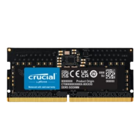 Crucial 16GB DDR5 4800MHz Laptop RAM – PC5-38400, Unranked, Lifetime WTY