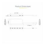 StarTech USB-C Multiport Adapter 4K HDMI USB 3.2 Hub 100W PD GbE SD MicroSD