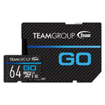 Team Group Go 4K 64GB MicroSDXC, 100MB/s R, 50MB/s W, V30 U3 + Adapter