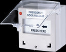 GIANNI EMERGENCY DOOR RELEASE RESETTABLE CALL POINT LED BACKLIT BUZZER WHITE