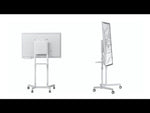 Atdec Executive Mobile TV Cart with 90 degree rotation. Max Load 70kg