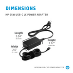 HP 65W USB-C LC Power Adapter AC Charger for EliteBook ProBook