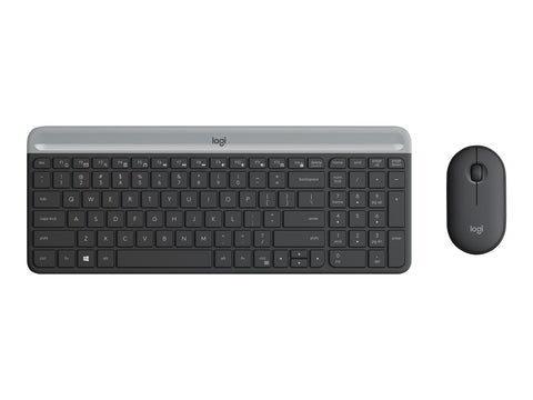 Logitech MK470 Slim Wireless Keyboard & Mouse Combo, 2.4GHz, Graphite
