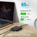 ANKER POWERPORT ATOM III 4 PORT 65WATT - BLACK FABRIC