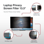 Shintaro 13.3" Privacy Screen Filter for Laptop, Anti-glare & Blue Light Filter