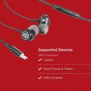 Shintaro USB-C Earphones w/ Mic, Magnetic Tips, Tangle-Free, Volume Control