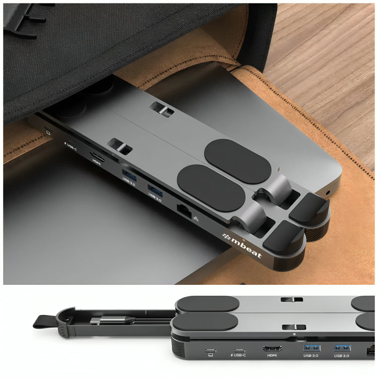 mbeat Stage P5 Portable Laptop Stand With USB-C Docking Station MB-STD-P5GR