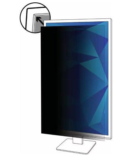 3M Privacy Filter for 21.5" Portrait Monitor with Adhesive Strips