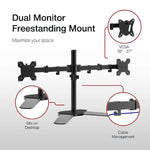 Shintaro Dual Monitor Mount, 10"-27", Articulated, 9kg Max Load